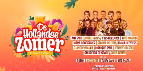 De Hollandse Zomer 2026 — festival in Nijmegen