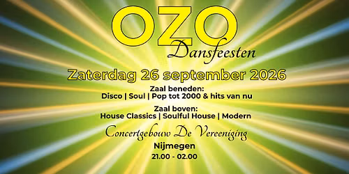 OZO Zaterdag 26 september 2026 De Vereeniging